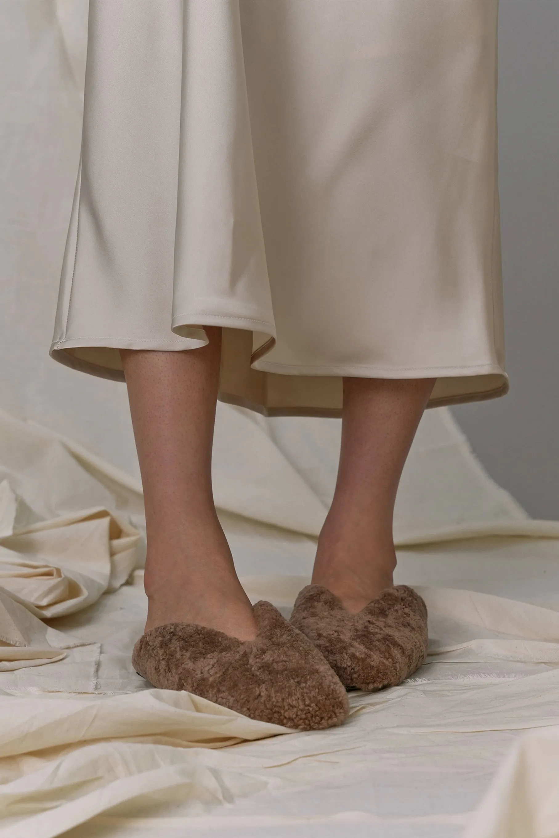 Alez Shearling Mules