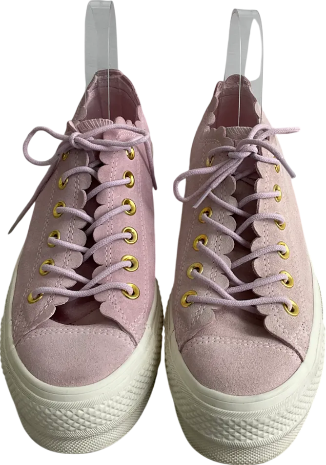Converse Pink Scalloped Chuck Taylor Trainers UK 6 EU 39 👠