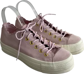 Converse Pink Scalloped Chuck Taylor Trainers UK 6 EU 39 👠