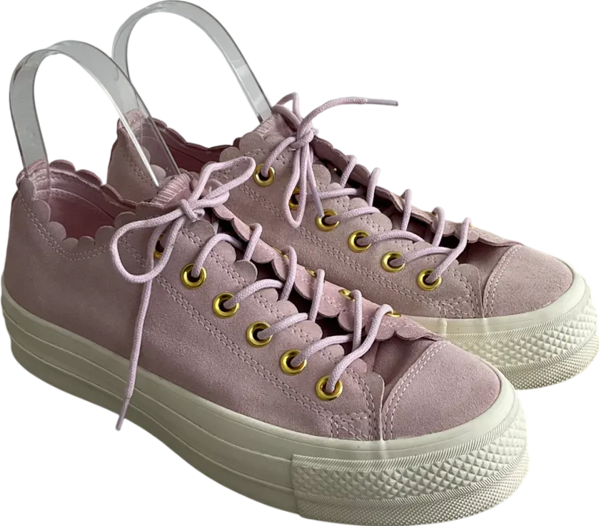 Converse Pink Scalloped Chuck Taylor Trainers UK 6 EU 39 👠