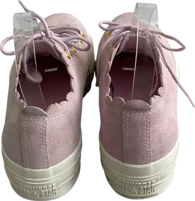 Converse Pink Scalloped Chuck Taylor Trainers UK 6 EU 39 👠