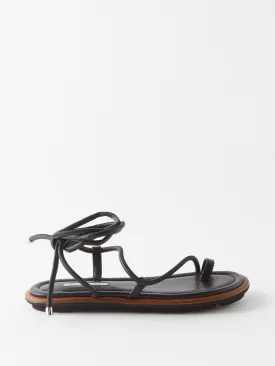 Nappa-leather sandals