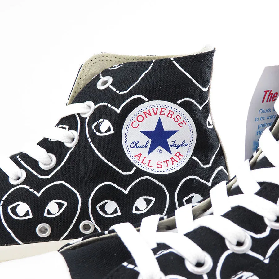 【PLAY COMME des GARCONS】<br>PLAY CONVERSE CHUCK TAYLOR (BLACK)<br>AZ-K117-001