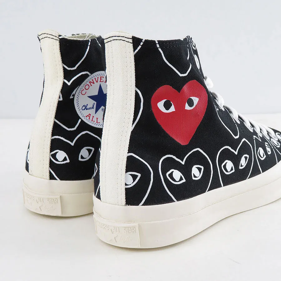 【PLAY COMME des GARCONS】<br>PLAY CONVERSE CHUCK TAYLOR (BLACK)<br>AZ-K117-001