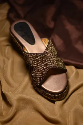 Poly Silk Black Wedges