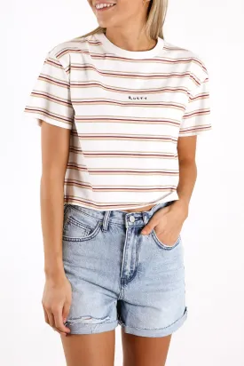 Throwback Crop Tee White