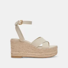 TULANE WEDGES IVORY STELLA